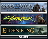 Cyberpunk 2077 + GOW Ragnarök + Elden Ring
