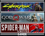 God of War + Cyberpunk +SpiderMan Remastered