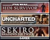 Sekiro + Jedi Survivor + UNCHARTED