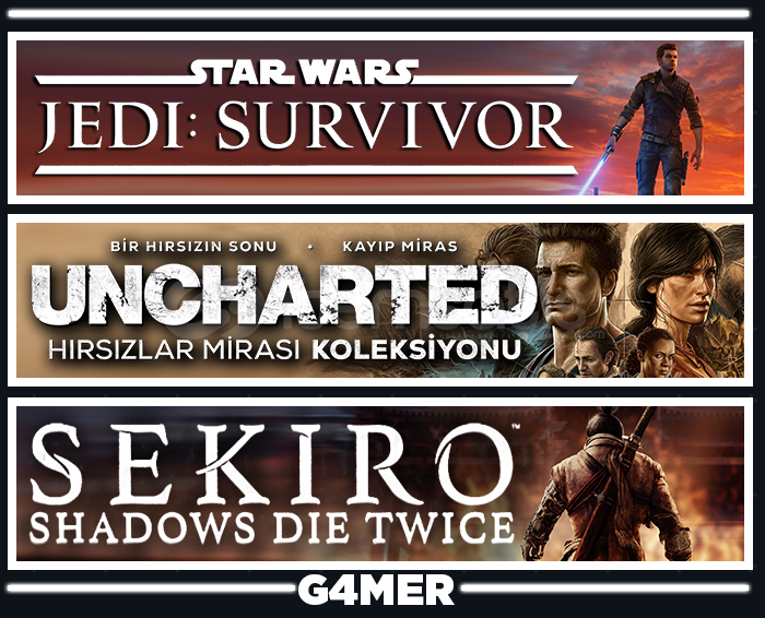Sekiro + Jedi Survivor + UNCHARTED Sekiro + Jedi Survivor + UNCHARTED