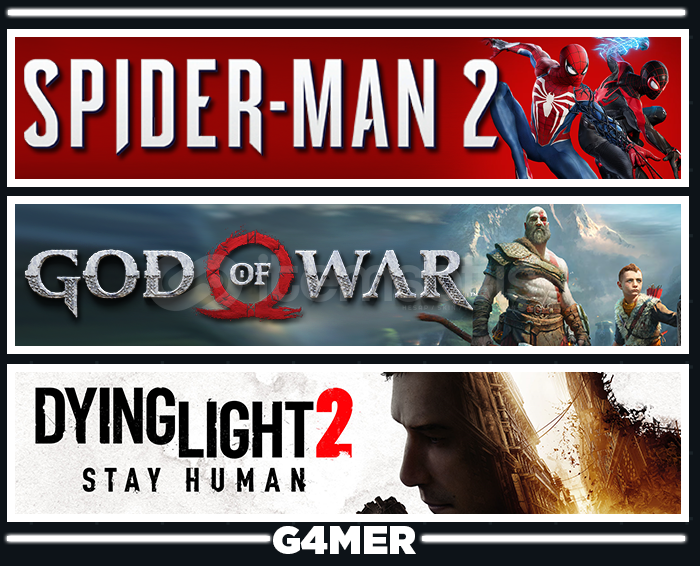 God of War + Spider-Man 2 + Dying Light 2 God of War + Spider-Man 2 + Dying Light 2