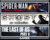 Spider Man Miles + Tsushima + The Last of Us 2