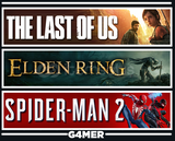 The Last of Us 1 + Spider-Man 2 + Elden Ring