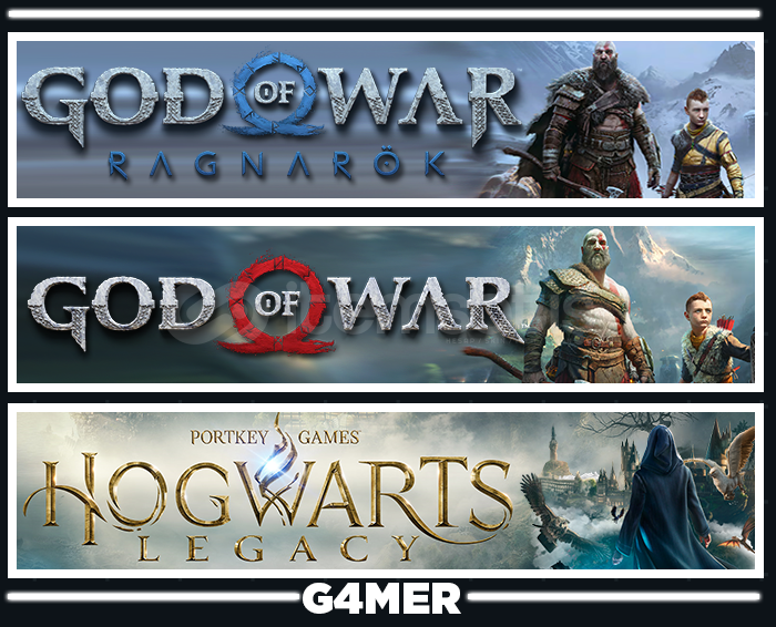 God of War + Ragnarök + Hogwarts Legacy God of War + Ragnarök + Hogwarts Legacy