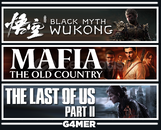 Mafia The Old Country +Wukong +The Last Of Us 2