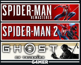 Spider Man 2 + Remastered + Ghost of Tsushima