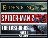 Spider-Man 2 + The Last of Us 2 + Elden Ring Spider-Man 2 + The Last of Us 2 + Elden Ring