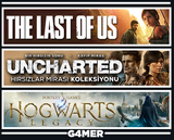 The Last of Us 1 + Hogwarts Legacy + UNCHARTED