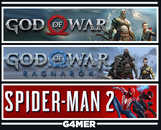 God of War + Ragnarök + Spider-Man 2