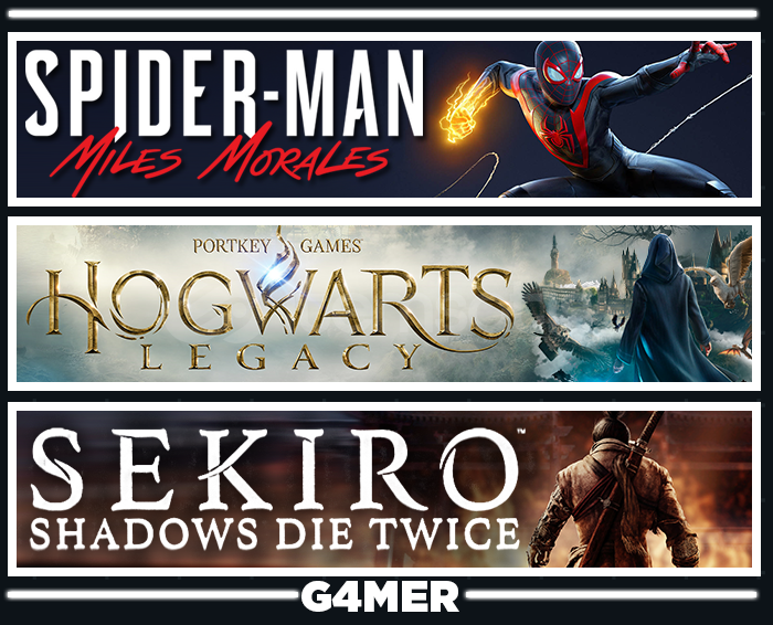 Hogwarts Legacy + Spider Man Miles + Sekiro Hogwarts Legacy + Spider Man Miles + Sekiro
