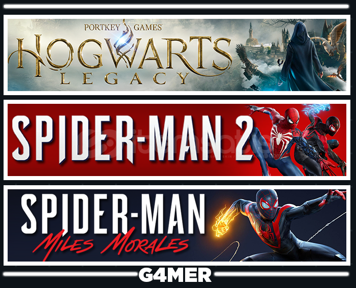 Spider-Man 2 + Miles Morales + Hogwarts Legacy Spider-Man 2 + Miles Morales + Hogwarts Legacy
