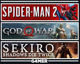 God of War + Spider-Man 2 + Sekiro