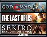 The Last of Us Part 1 + God of War + Sekiro