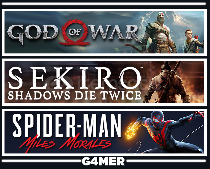 God of War + Spider Man Miles M + Sekiro God of War + Spider Man Miles M + Sekiro