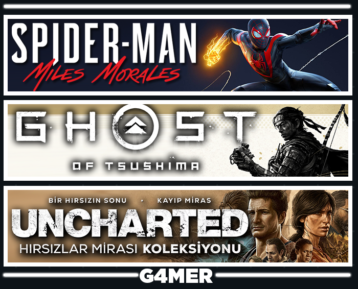 Spider Man Miles + Tsushima + UNCHARTED Spider Man Miles + Tsushima + UNCHARTED
