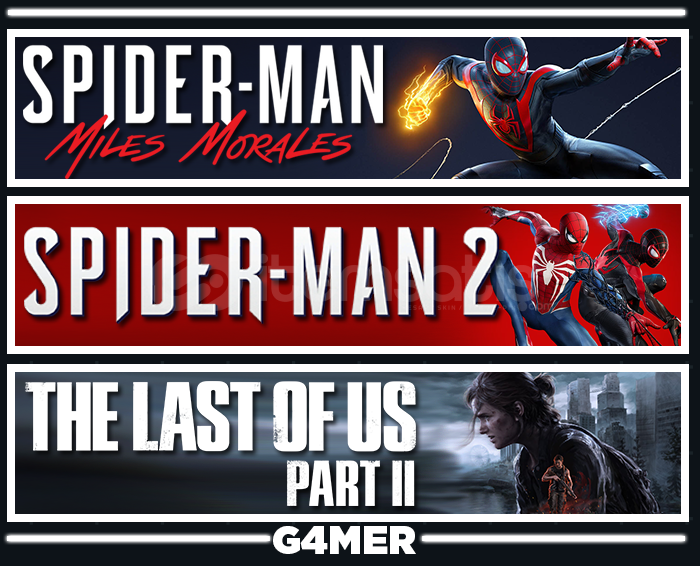 Spider Man 2 + Miles M + The Last of Us 2 Spider Man 2 + Miles M + The Last of Us 2