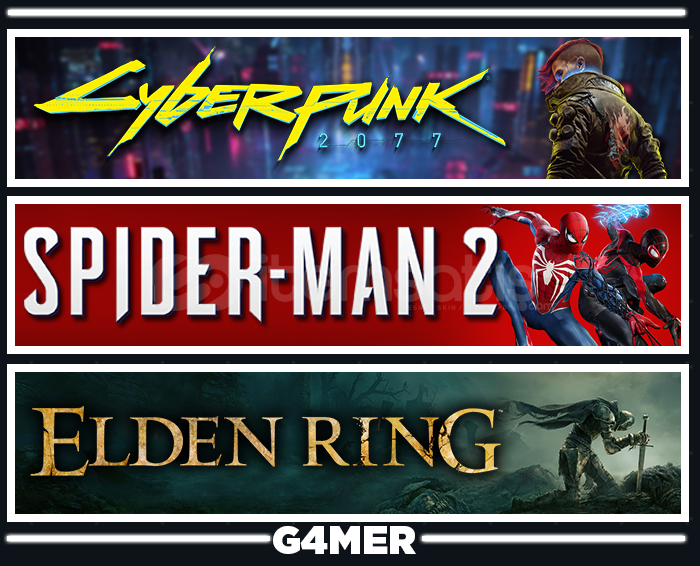Spider-Man 2 + Cyberpunk 2077 + Elden Ring Spider-Man 2 + Cyberpunk 2077 + Elden Ring