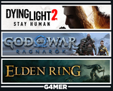 GOW Ragnarök + Dying Light 2 + Elden Ring