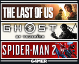 The Last of Us+ Spider Man 2 + Ghost of Tsushima The Last of Us+ Spider Man 2 + Ghost of Tsushima