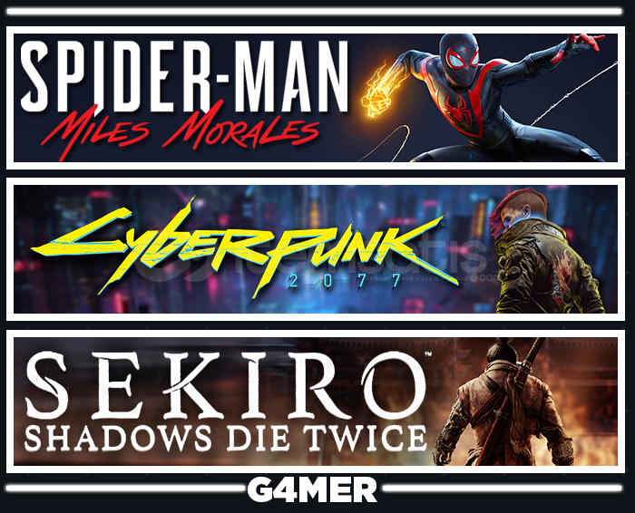 Cyberpunk 2077 + Spider Man Miles M + Sekiro Cyberpunk 2077 + Spider Man Miles M + Sekiro