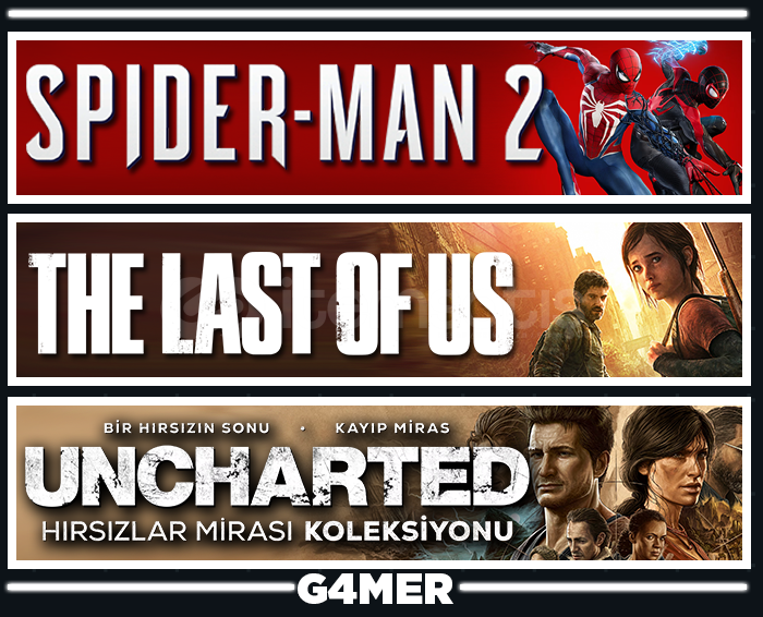 The Last of Us 1 + Spider-Man 2 + UNCHARTED The Last of Us 1 + Spider-Man 2 + UNCHARTED