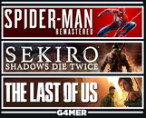 The Last of Us 1 + Spider Man RE + Sekiro The Last of Us 1 + Spider Man RE + Sekiro