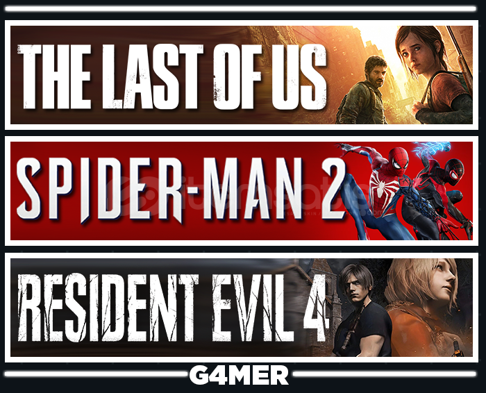 Last of Us+SpiderMan 2+Resident Evil 4 Last of Us+SpiderMan 2+Resident Evil 4