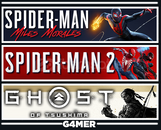 Spider Man 2 + Miles M + Ghost of Tsushima Spider Man 2 + Miles M + Ghost of Tsushima