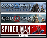 God of War + Ragnarök + Spider-Man Remastered