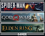 God of War + Spider Man Miles + Elden Ring