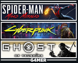 Cyberpunk + SpiderMan Miles + Ghost of Tsushima