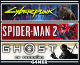 Spider-Man 2 + Cyberpunk + Ghost of Tsushima