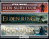 Jedi Survivor + Hogwarts Legacy + Elden Ring