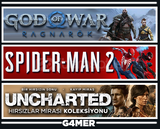 Spider-Man 2 + GOW Ragnarök + UNCHARTED