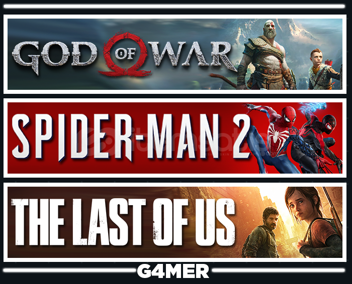The Last of Us 1 + God of War + Spider-Man 2 The Last of Us 1 + God of War + Spider-Man 2