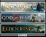 God of War + Hogwarts Legacy + Elden Ring