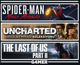 Spider Man Miles+ UNCHARTED + Last of Us 2
