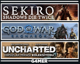 GOW Ragnarök + Sekiro + UNCHARTED GOW Ragnarök + Sekiro + UNCHARTED
