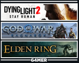 GOW Ragnarök + Dying Light 2 + Elden Ring