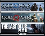God of War + GOW Ragnarök + The Last of Us 2