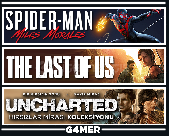 The Last of Us 1 + Spider Man Miles + UNCHARTED The Last of Us 1 + Spider Man Miles + UNCHARTED