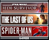 The Last Of Us 1 + SpiderMan RE + Jedi Survivor