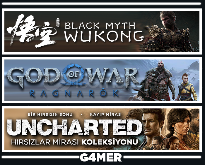 Ragnarök + Black Myth Wukong + UNCHARTED Ragnarök + Black Myth Wukong + UNCHARTED