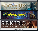 Cyberpunk 2077 + Hogwarts Legacy + Sekiro