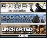 GOW Ragnarök + Ghost of Tsushima + UNCHARTED
