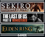 Sekiro + The Last of Us 2 + Elden Ring