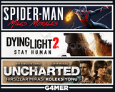 Spider Man Miles + Dying Light 2 + UNCHARTED