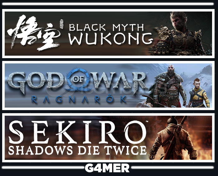 GOW Ragnarök + Black M Wukong + Sekiro GOW Ragnarök + Black M Wukong + Sekiro