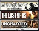The Last of Us 1 + Ghost of Tsushima + UNCHARTED The Last of Us 1 + Ghost of Tsushima + UNCHARTED