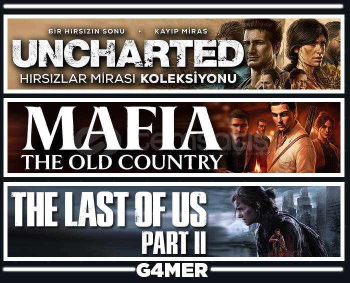Mafia The Old Country + Last Of Us 2 + UNCHARTED Mafia The Old Country + Last Of Us 2 + UNCHARTED